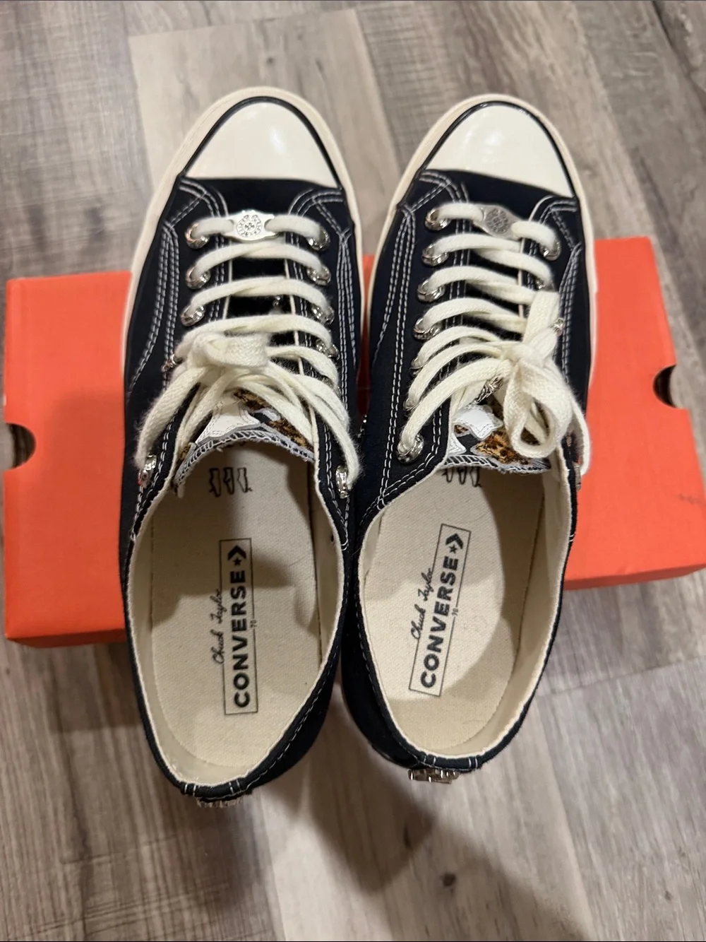 Chrome Hearts Black and White Low-Top Sneakers